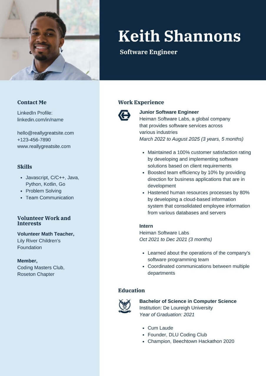 Resume Sample 03